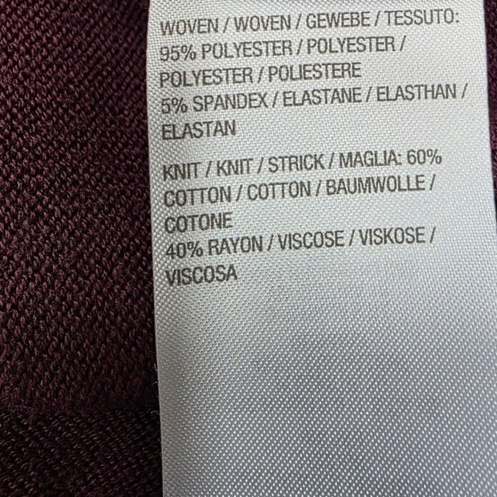 Isaac Mizrahi Live Estate Purple Floral Houndstooth Cardigan Sweater Womens 2X - Picture 5 of 9